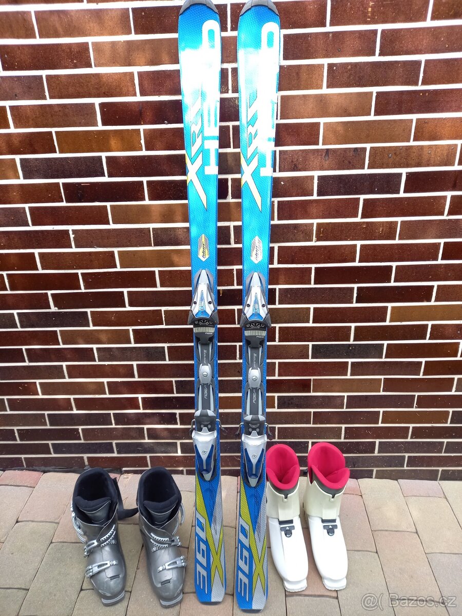 Lyže HEAD XRC 360, 170cm, boty, hole