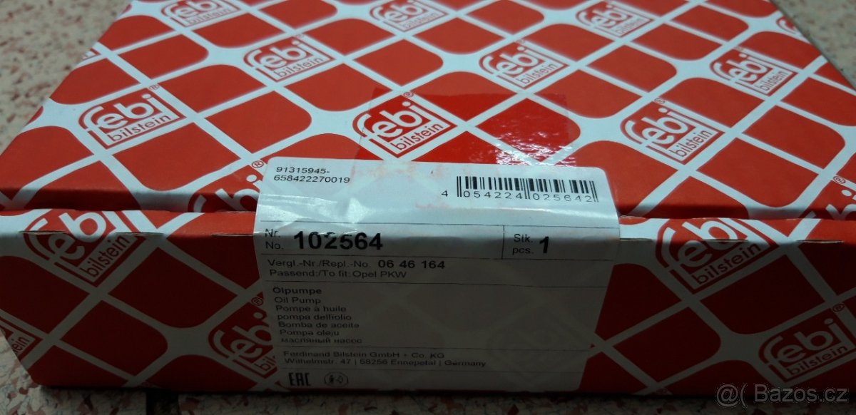 Olejové čerpadlo Opel - FEBI 102564