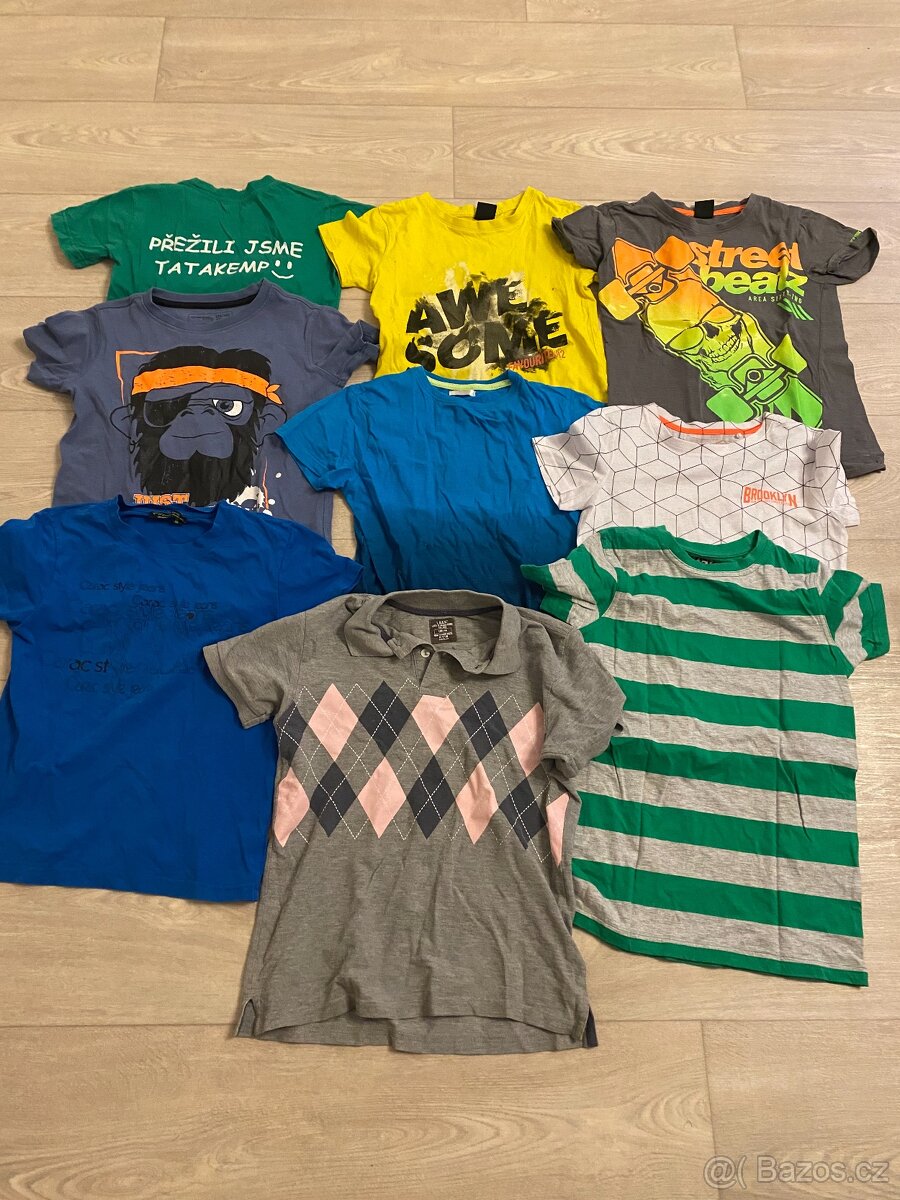 9ks trička, vel.134/140 SLEVA