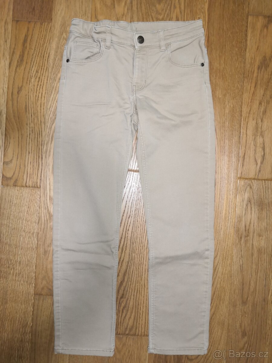 Chlapecké béžové kalhoty H&M 140 (9-10 let)