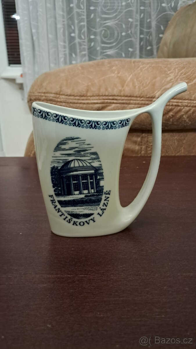 Lázeňské pítko porcelán