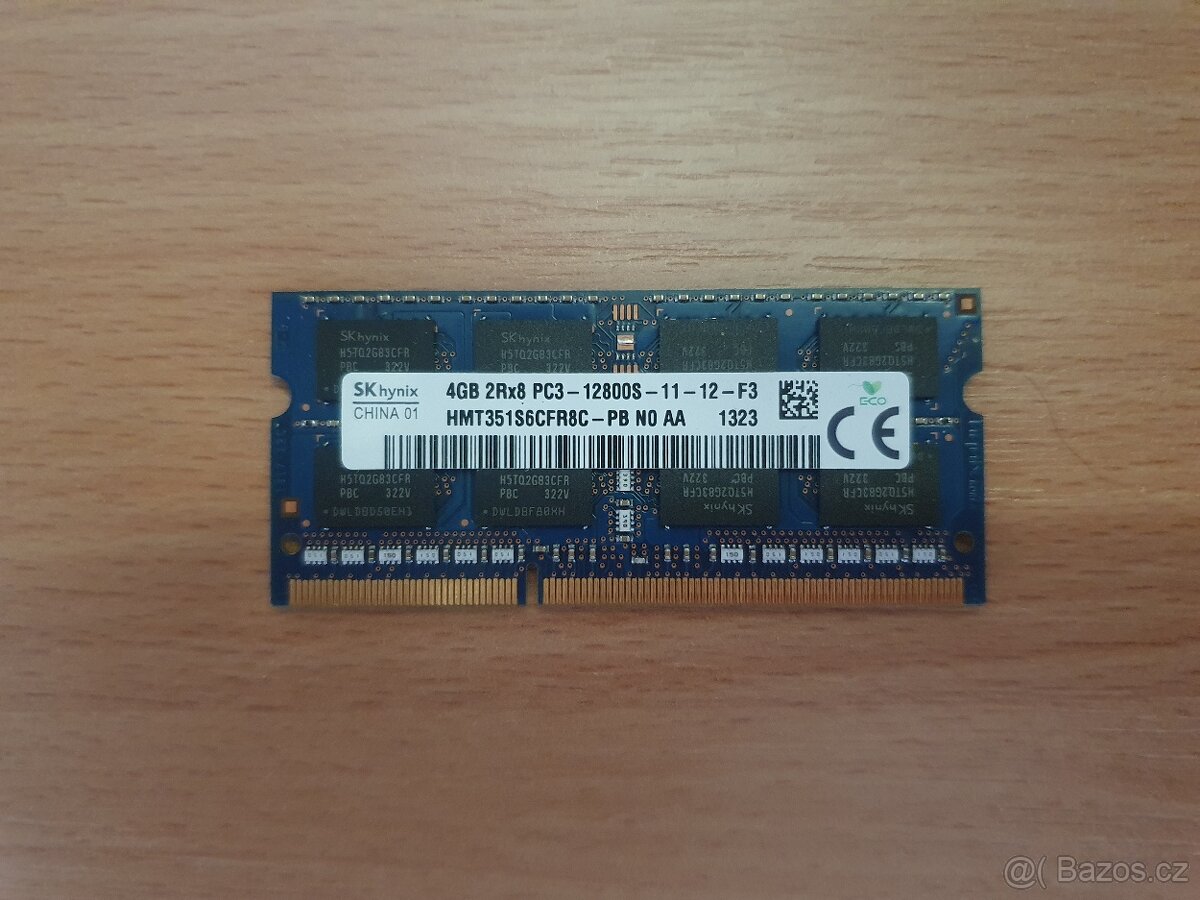 Paměť SO-DIMM DDR3 4GB 1600 Mhz