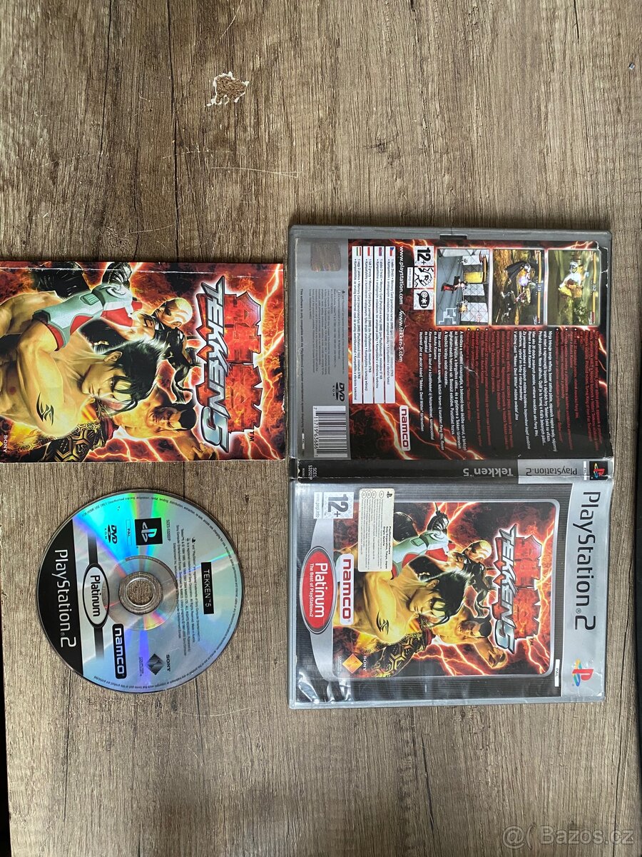 PS2 Tekken 5 CZ přebal a manuál
