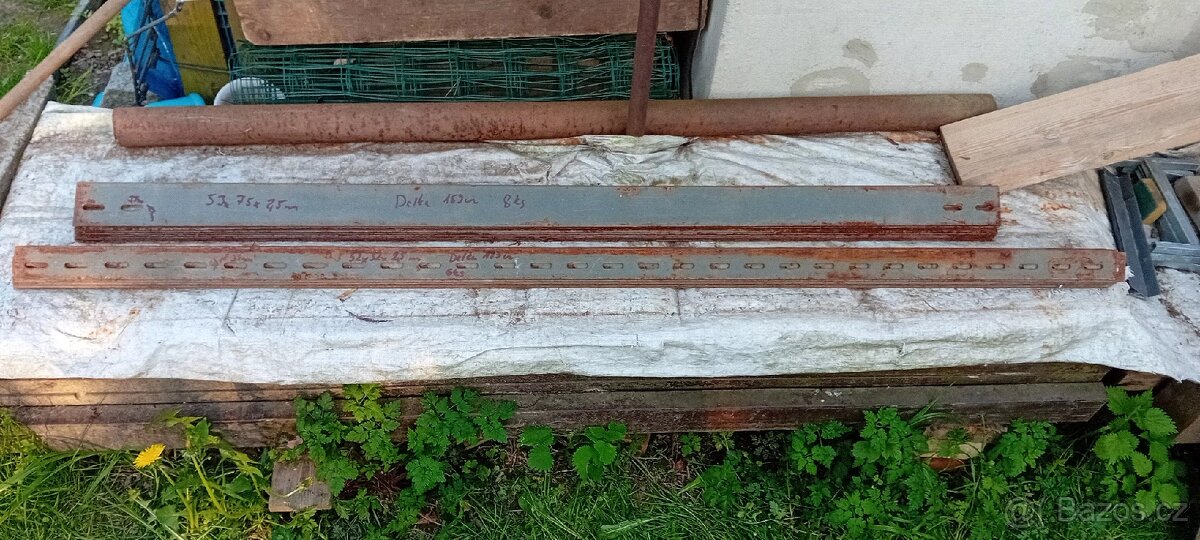 Děrované/Regalové L profily 14ks 80kč/m