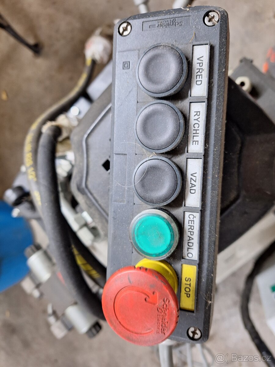 Hydraulický agregát + hydraulický válec + el. rozvaděč