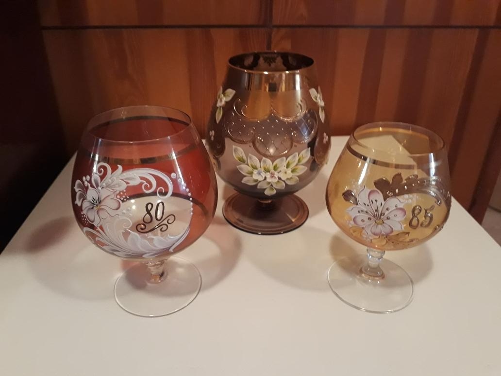 Jubilejní skleničky 80 let, 85 let