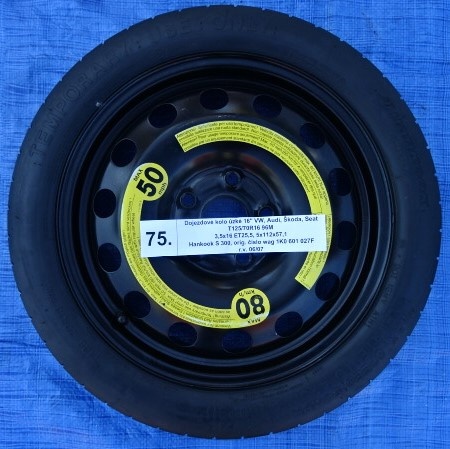 Dojezdové kolo 16" VW, Audi, Škoda, Seat