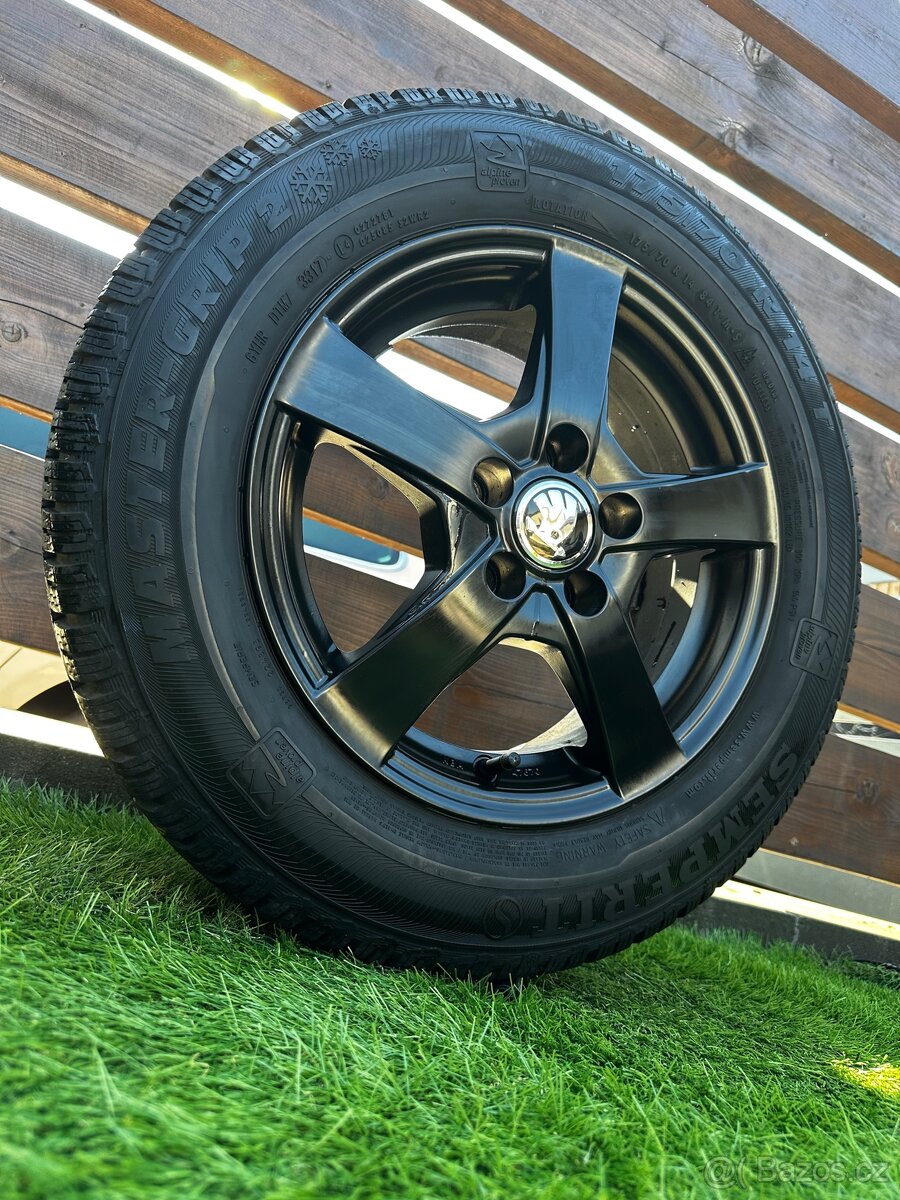 Alu kola 5x100 r14 s pneu (fbcer)