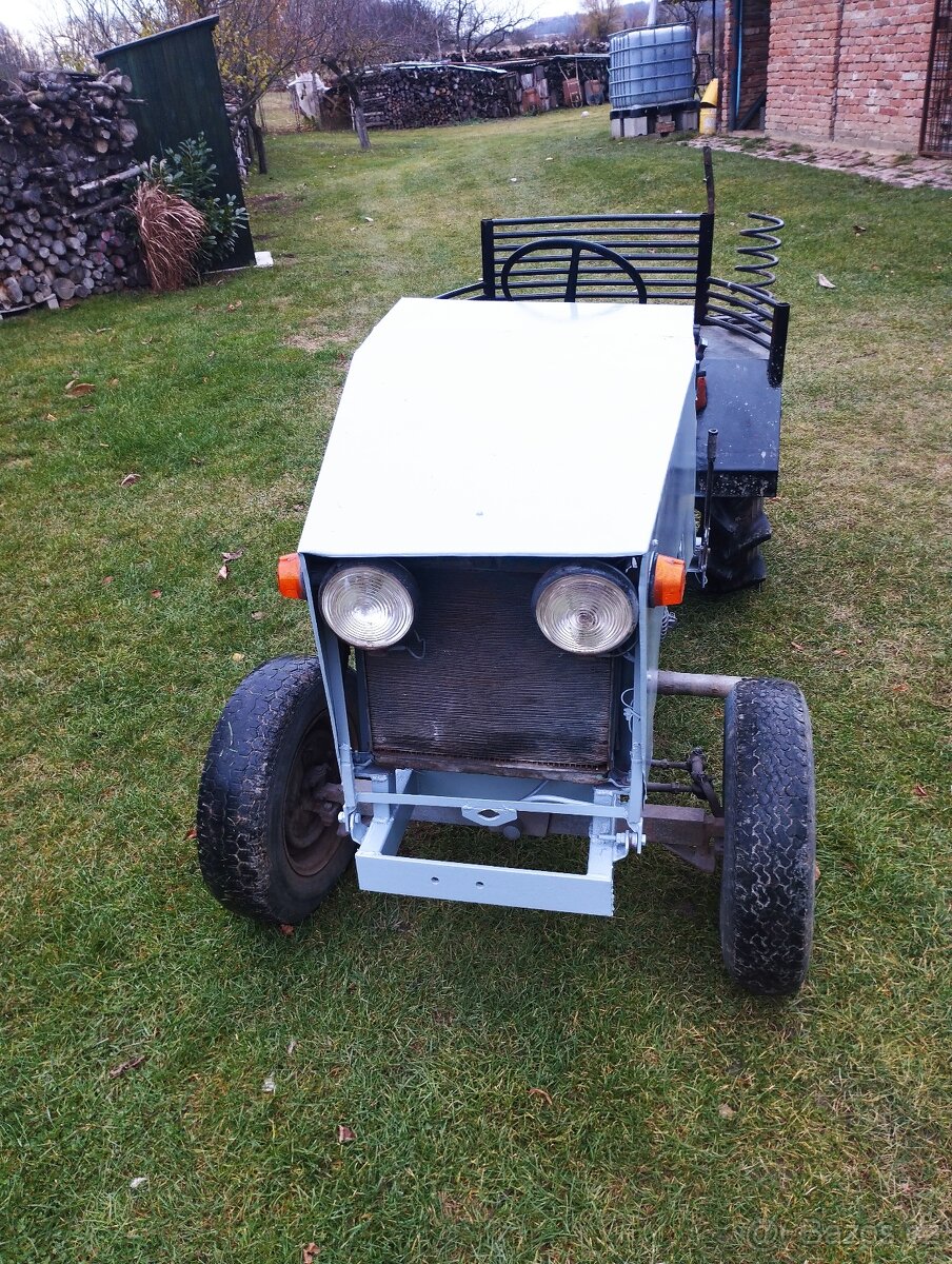 Traktůrek, malotraktor domácí výroby, diesel