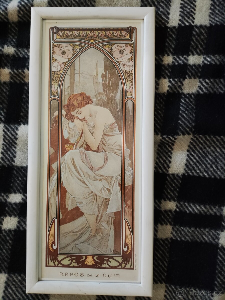Alfons Mucha - zarámované reprodukce 12 ks