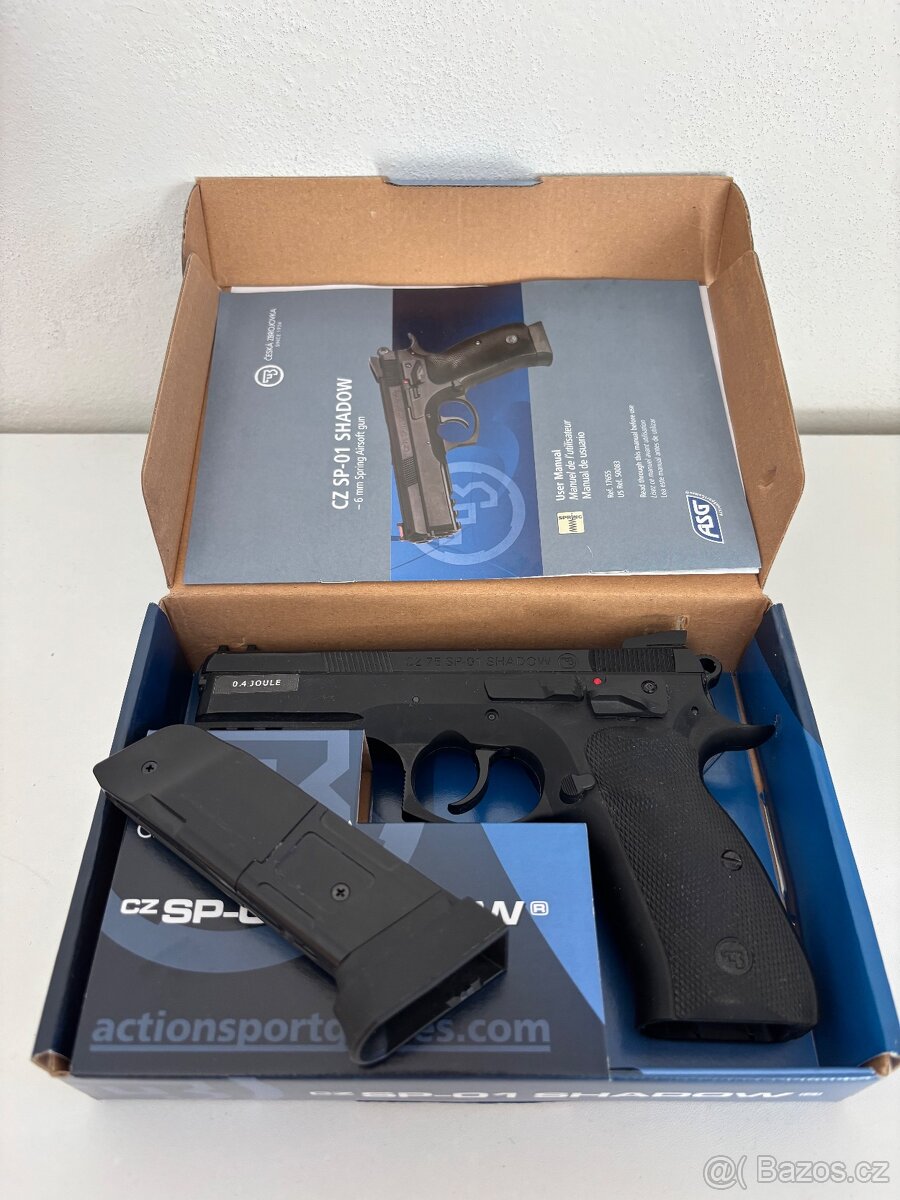 airsoft zbraň pistole ČZ 75 SP 01 SHADOW