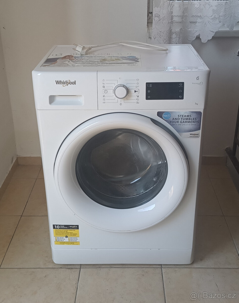 PARNÍ ÚZKÁ PRAČKA WHIRLPOOL 7KG - 1200ot. - A+++