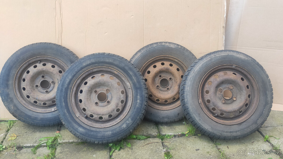 Prodám zimní sadu kol 165/70 R13 79T