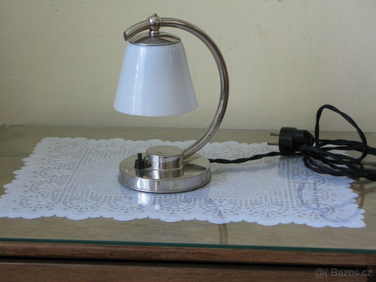 starožitná Art deco stolní lampička