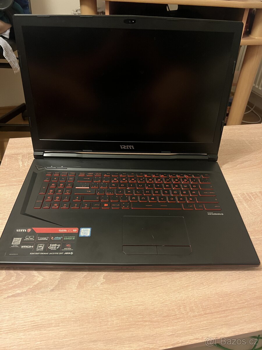 MSI GL73 8SD - Použitý