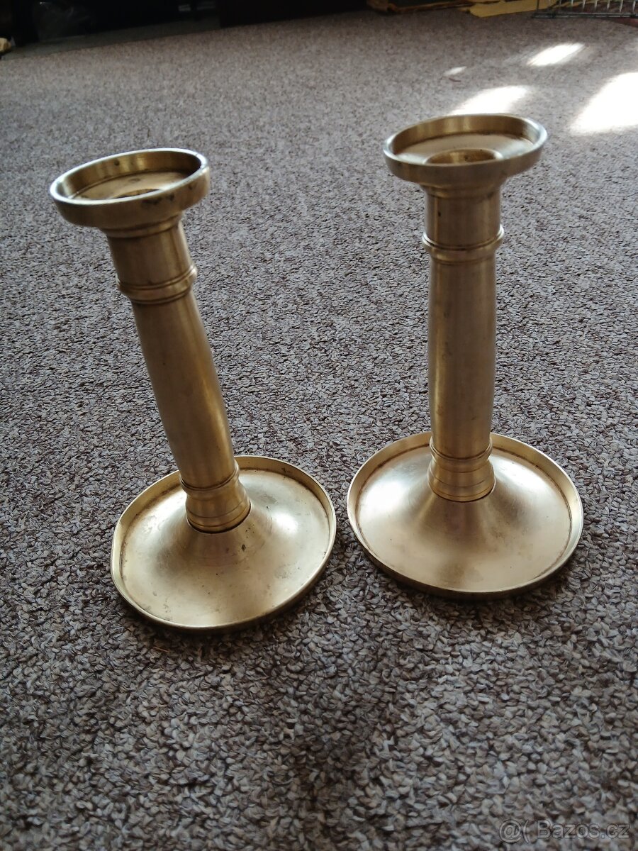 Mosazné svícny