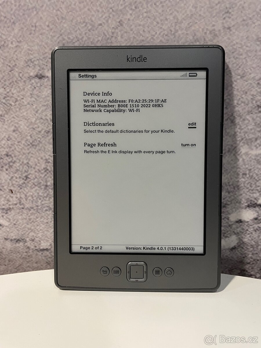 Čtečka knih Amazon Kindle 4. generace