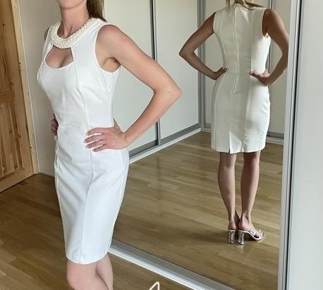 Bílé společenské šaty Orsay vel. 34