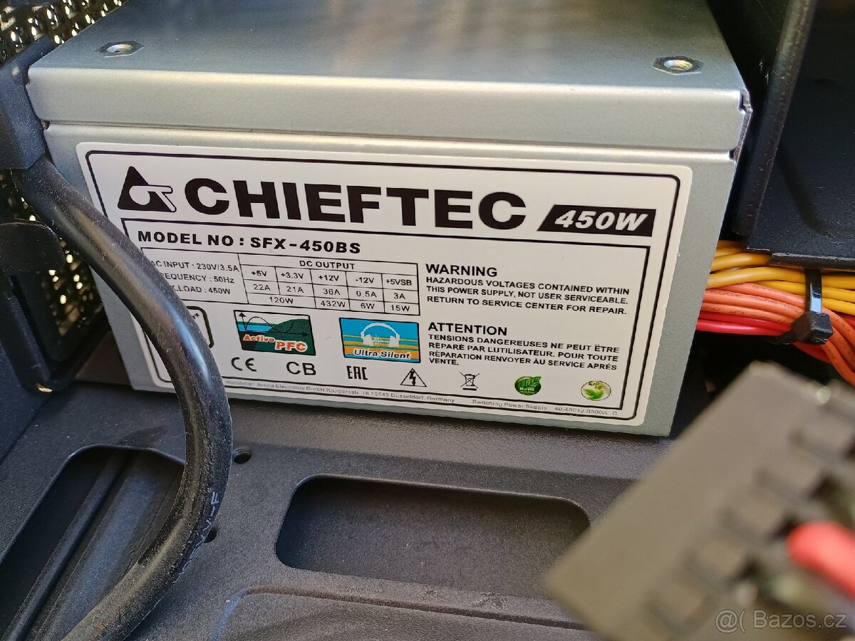 HTPC skríň se zdrojem chieftec 450W