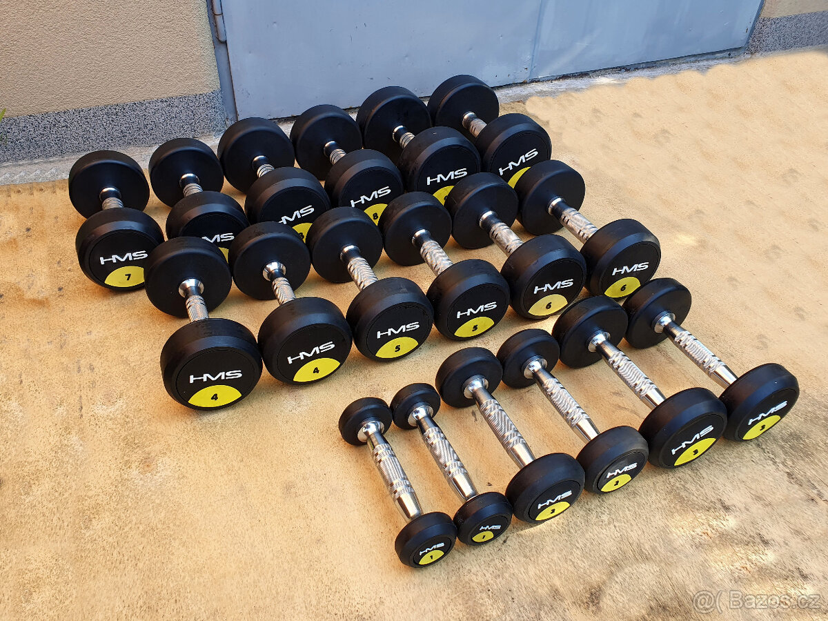 Jednoruční činky sada - 90kg PROFI