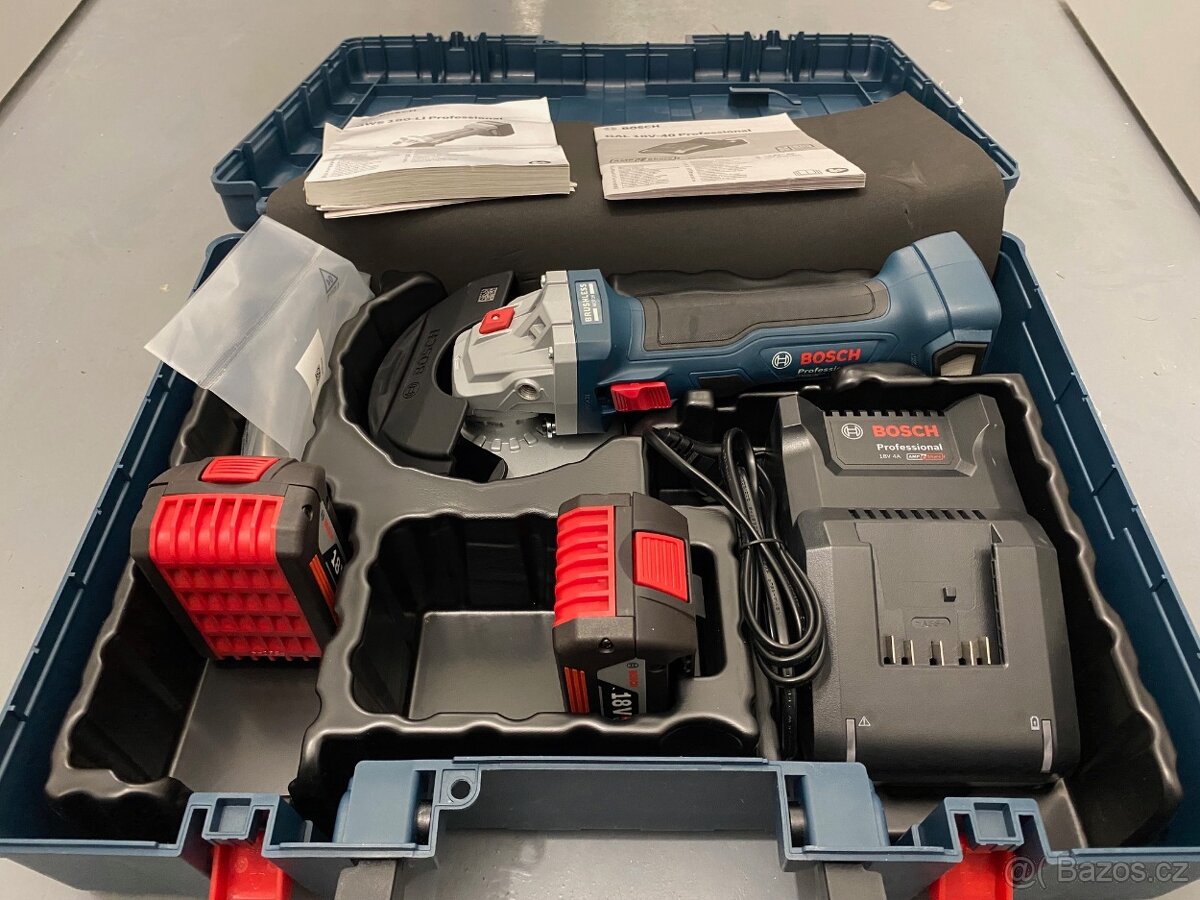 BOSCH GWS 180-LI Professional Akumulátorová úhlová bruska