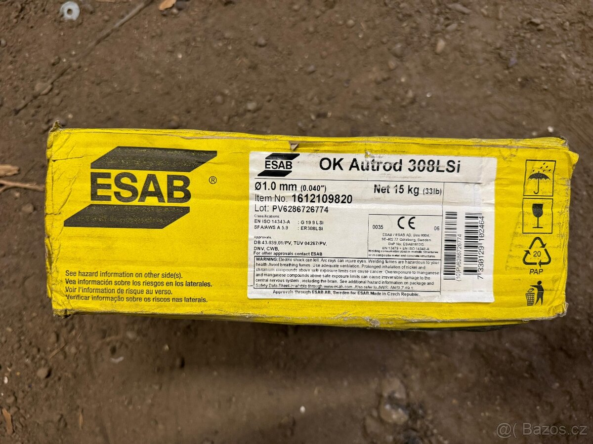 Svářecí drát nerez ESAB OK Autrod 308LSi