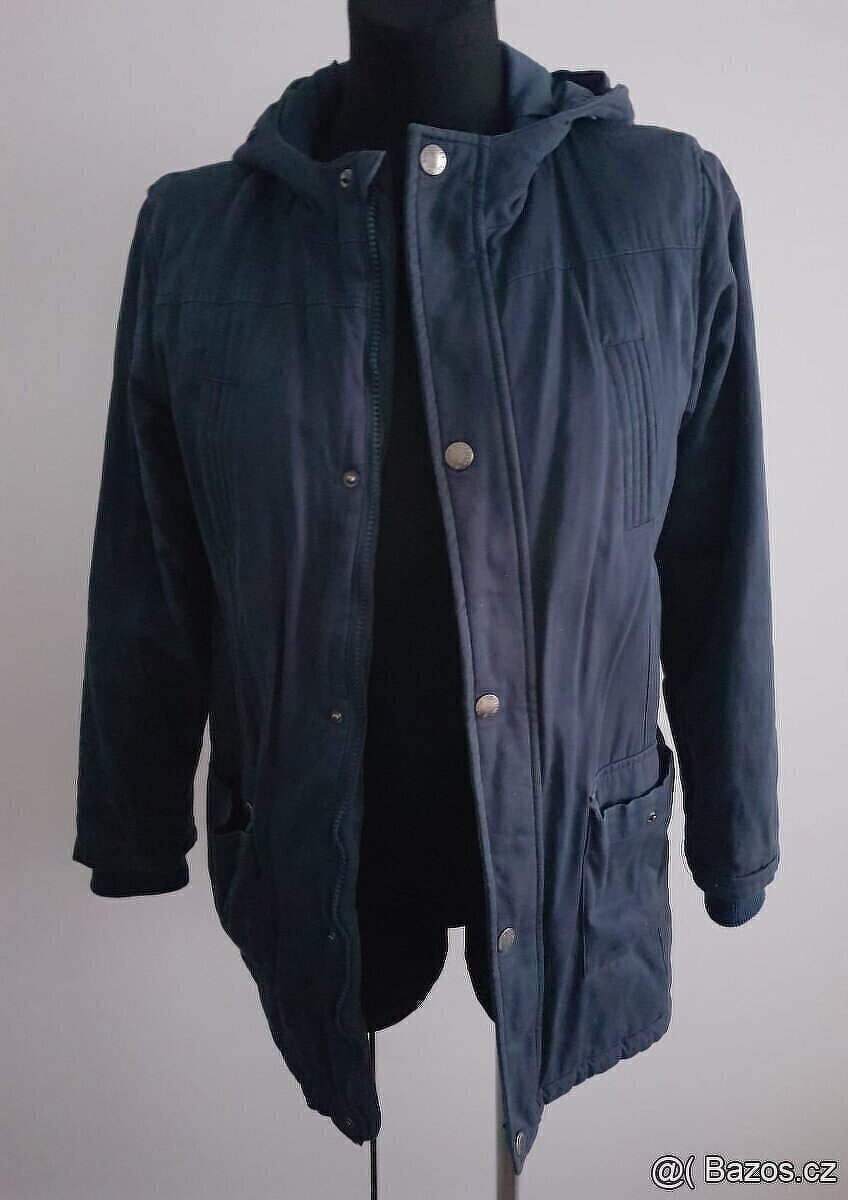 Chlapecká bunda-parka- modrá vel.152