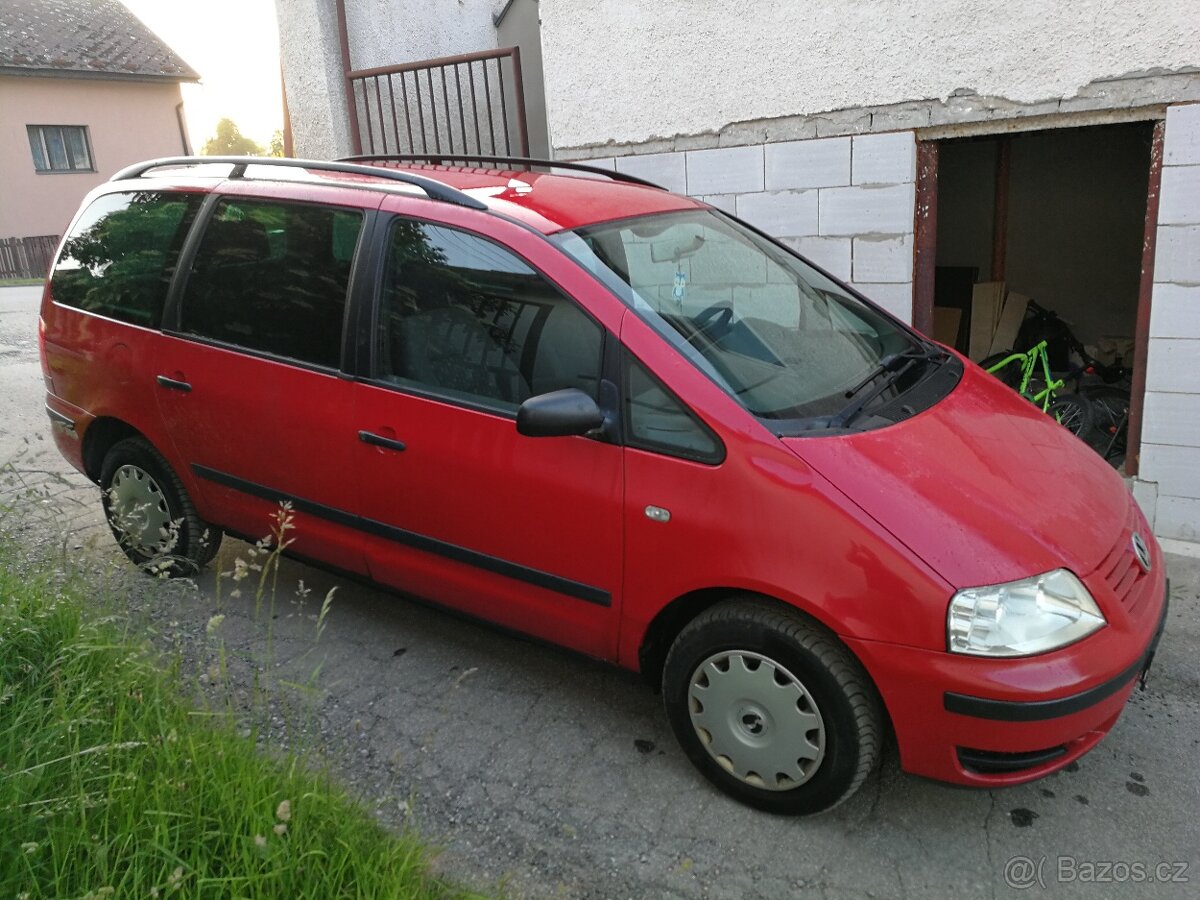 Vw Sharan 1,9Tdi 85kw, 6valt, tažné 2t,nezavisle topeni