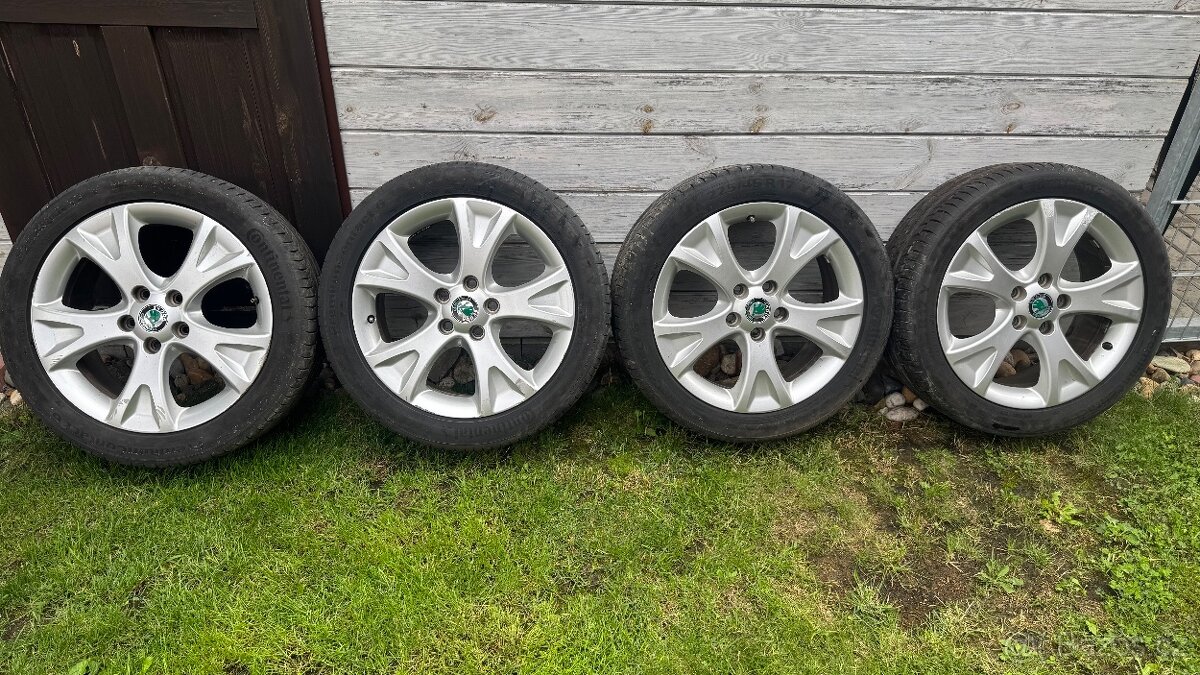 Originální Alu kola Škoda 17”, 1Z0 601 025 Q, 7Jx17H2, ET54
