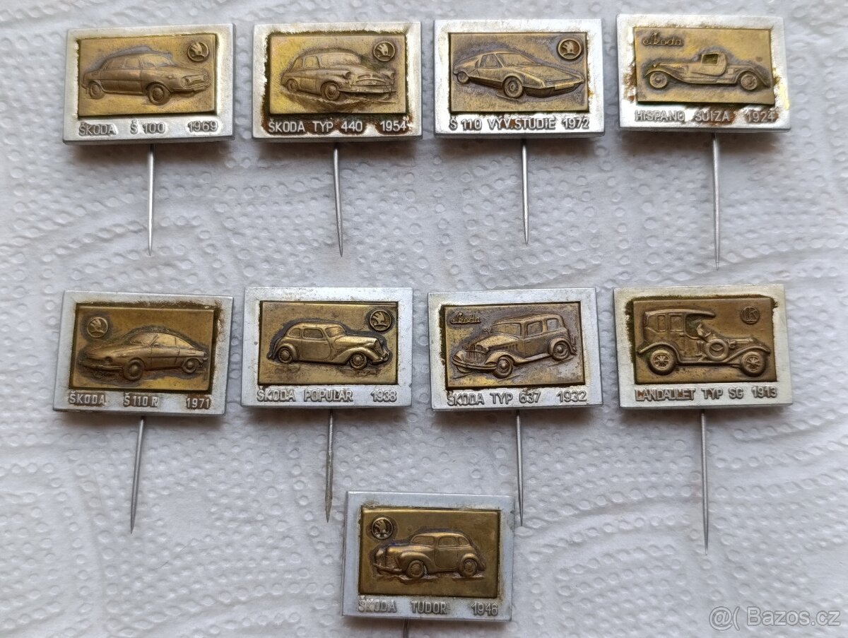 Velmi staré motoristické odznaky