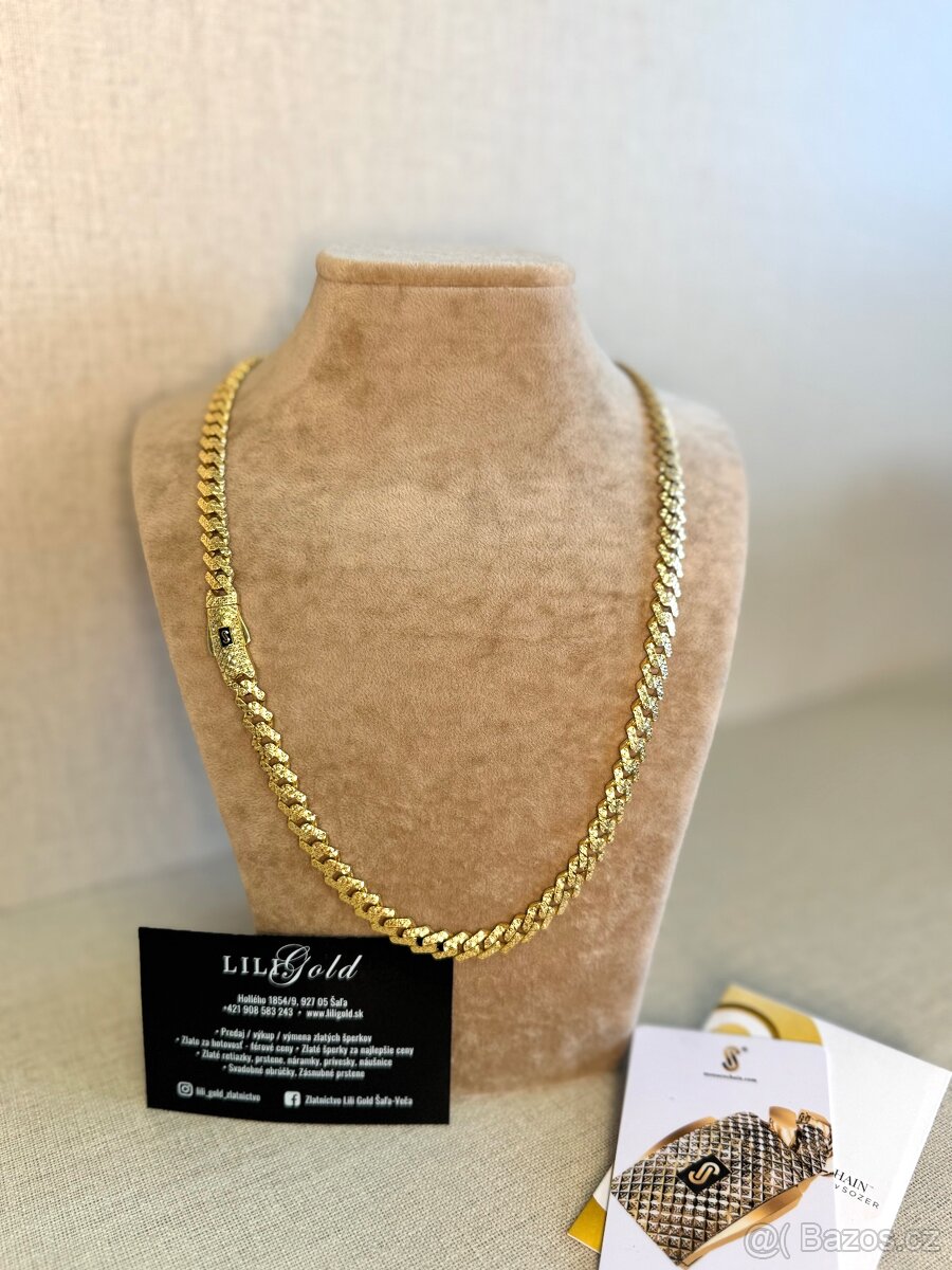Zlatý řetízek 27.21g Nový puncovany
