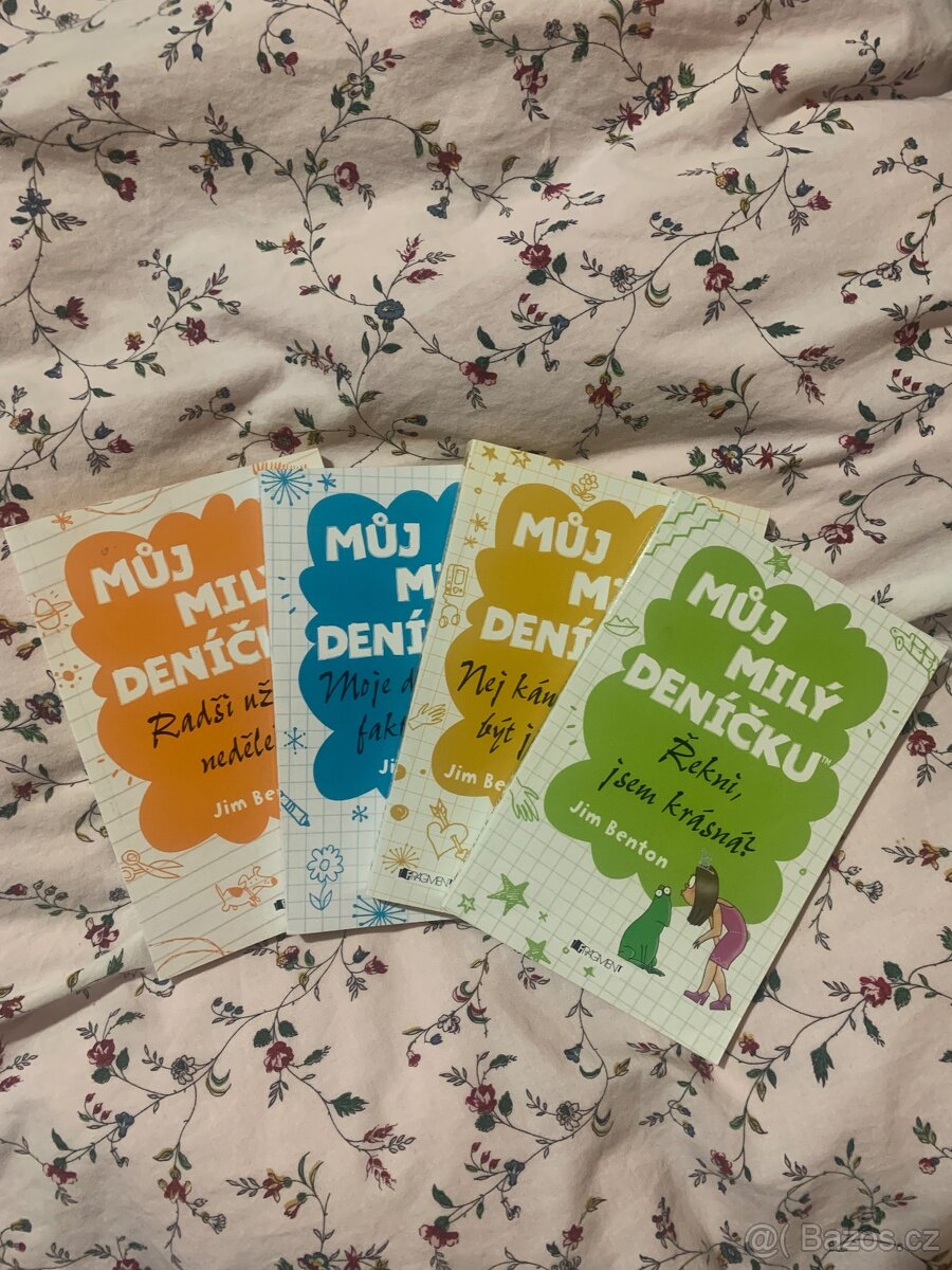 Můj milý deníčku, 4 x díly, VHODNÝ VÁNOČNÍ DÁREK PRO SLEČNY