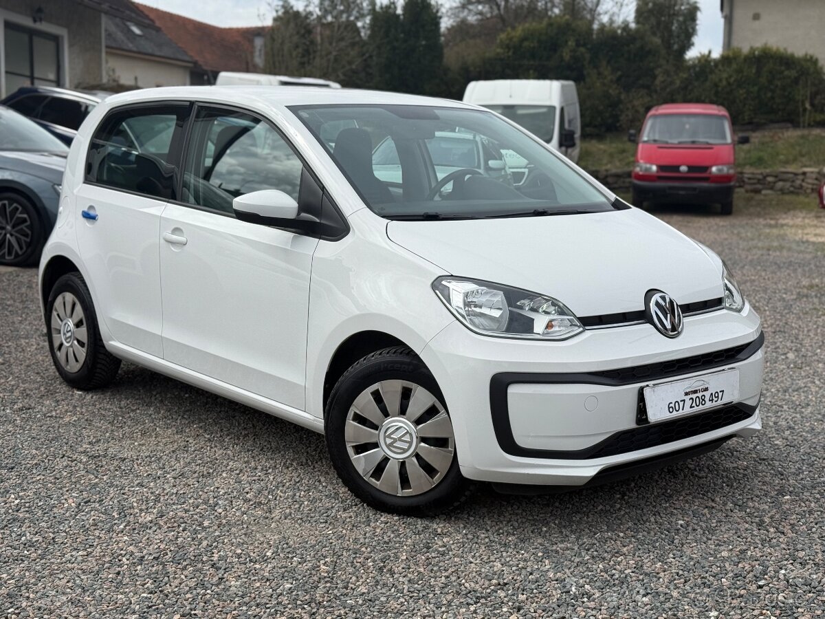 VW UP 1.0mpi 44kw 2019 1. Majitel (hezký stav-servis-klima)