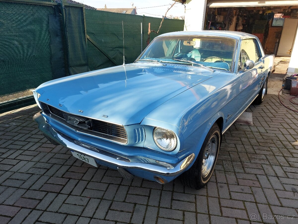 Mustang 1966 l6, 3,3l, super zvuk, po renovaci