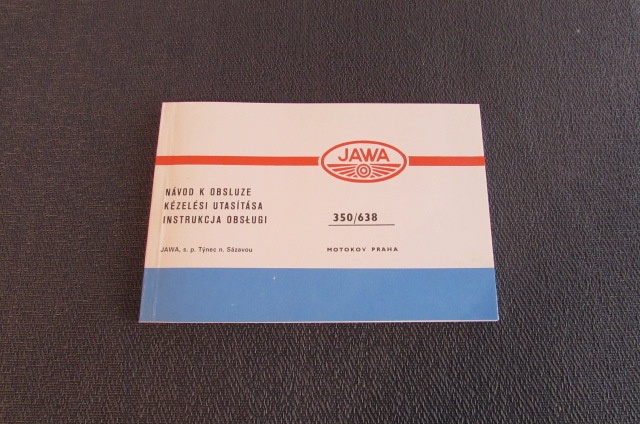 Jawa 350 638 návod k obsluze originál