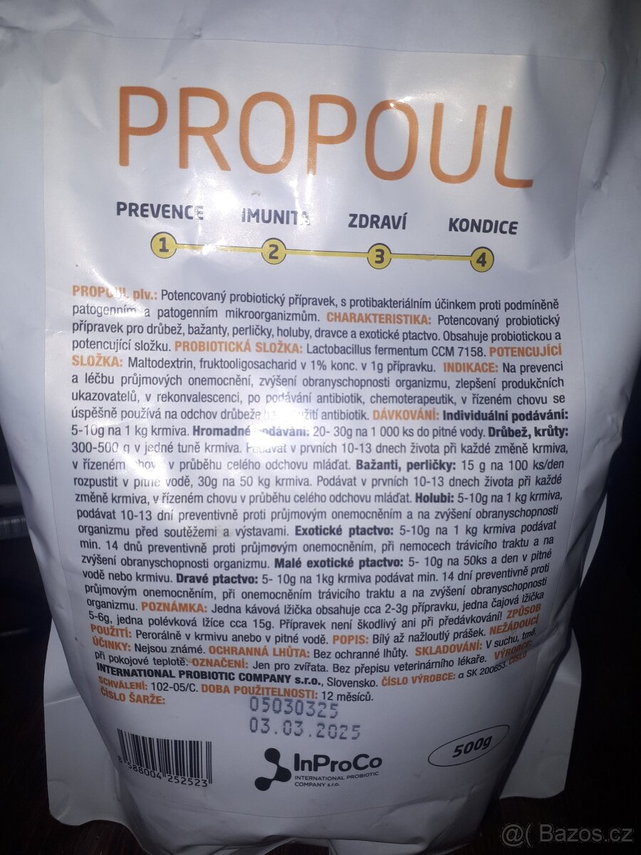 Prodam probiotika Propoul pro drubez