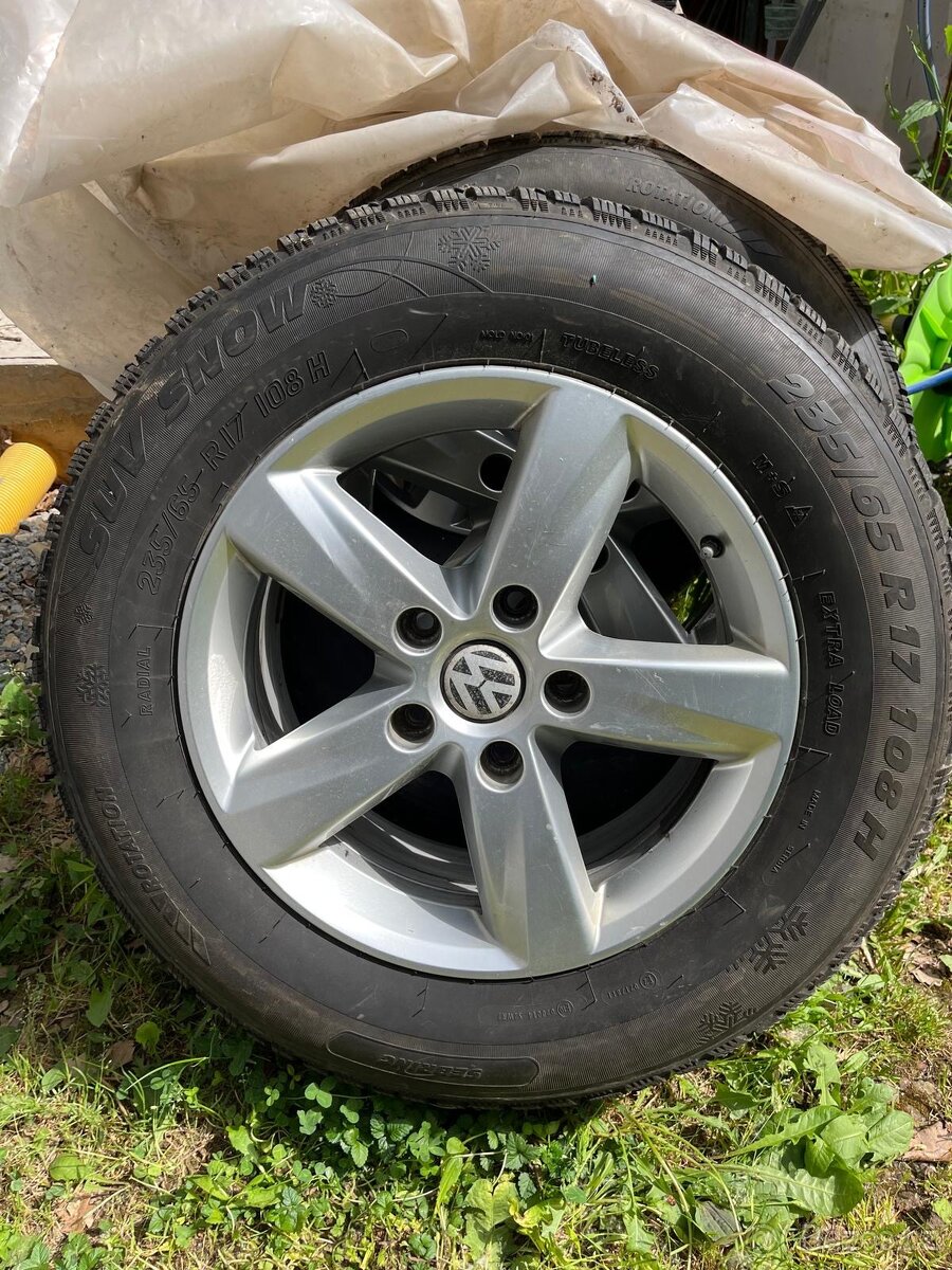 Originál disky Volkswagen a zimní pneu 17