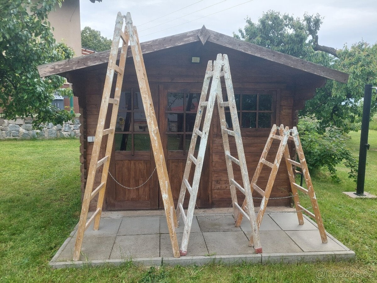 Prodám štafle/žebřík (7 a 6 příček, 4 příčky)
