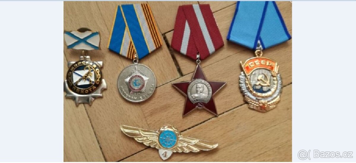 Prodám vyznamenání, medaile SSSR.