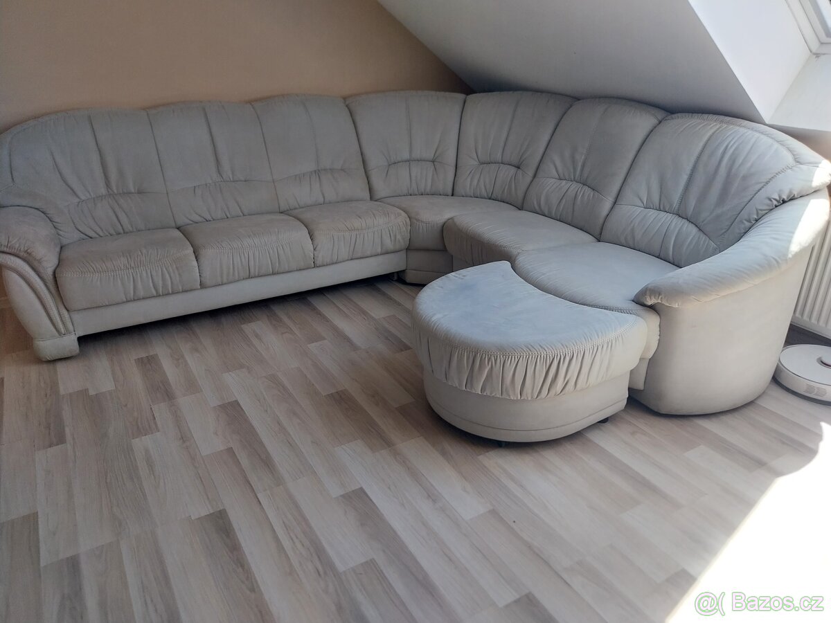 Sedačka do L, flexibilní na délku a polohovatelné opěrky ,