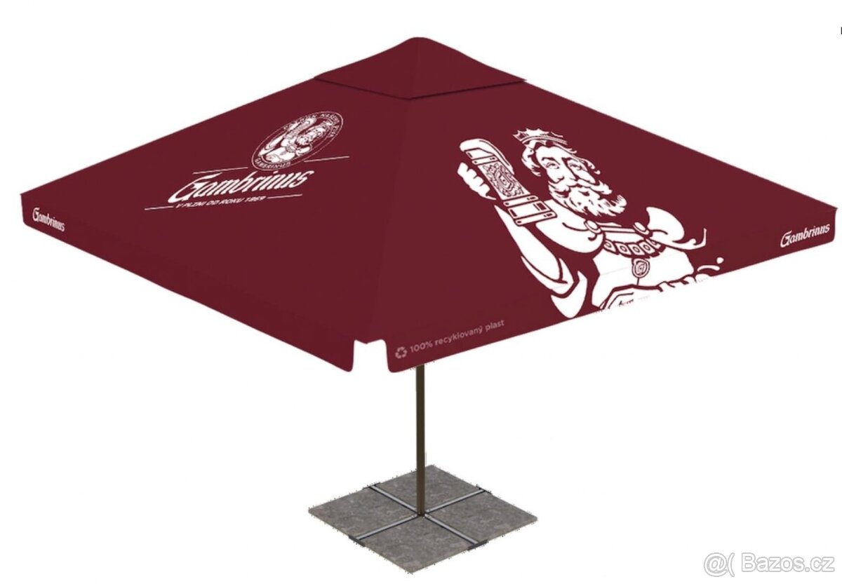 Potah plachta na hospodský slunečník 3,5x3,5 m