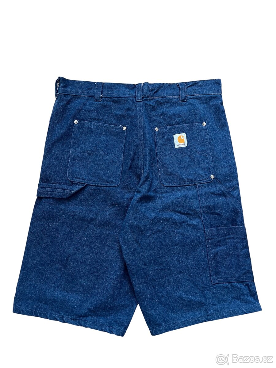 Carhartt Vintage baggy workwear dark blue džínové kraťasy