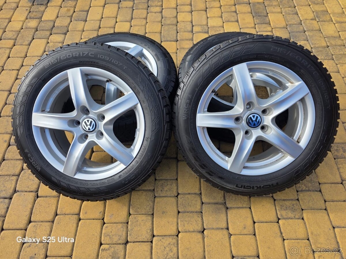 Alu kola zimní sada 5x120 17" VW Transporter