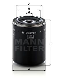 Filtr W 932/81(PH 2850) 2ks