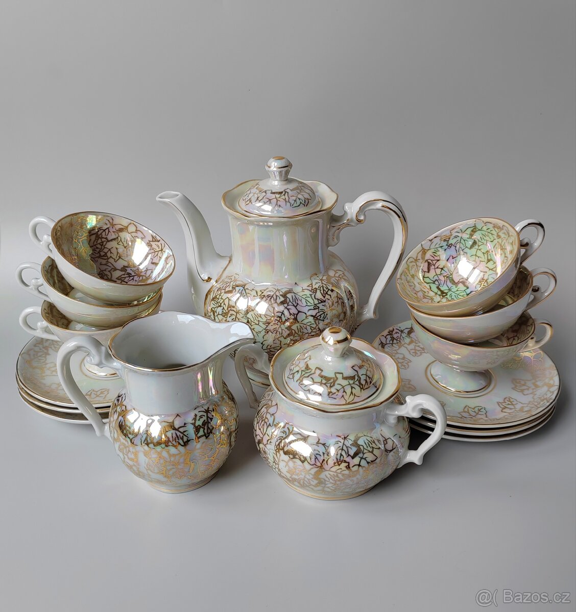 Nádherná porcelánová kávová souprava Oscar Schlegelmilch