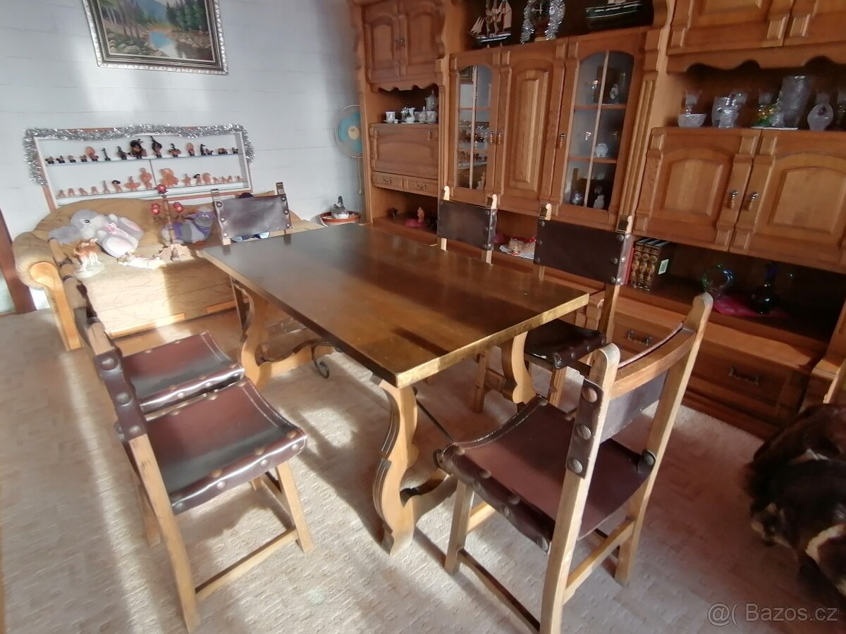 Rustikální jídelní souprava