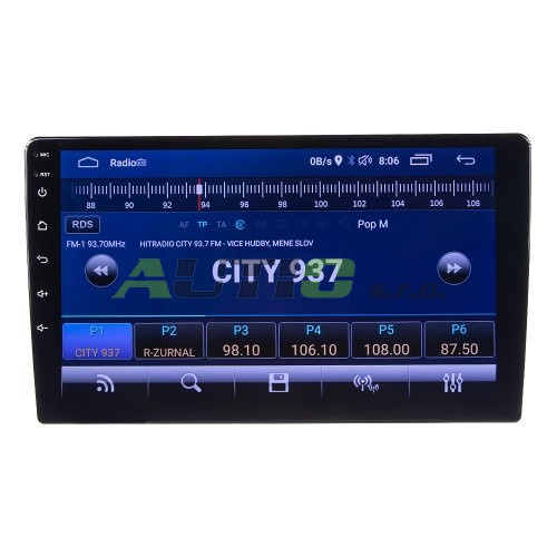 Autorádio s 10,1" LCD, Android 10.0, WI-FI, GPS, Mirror lin