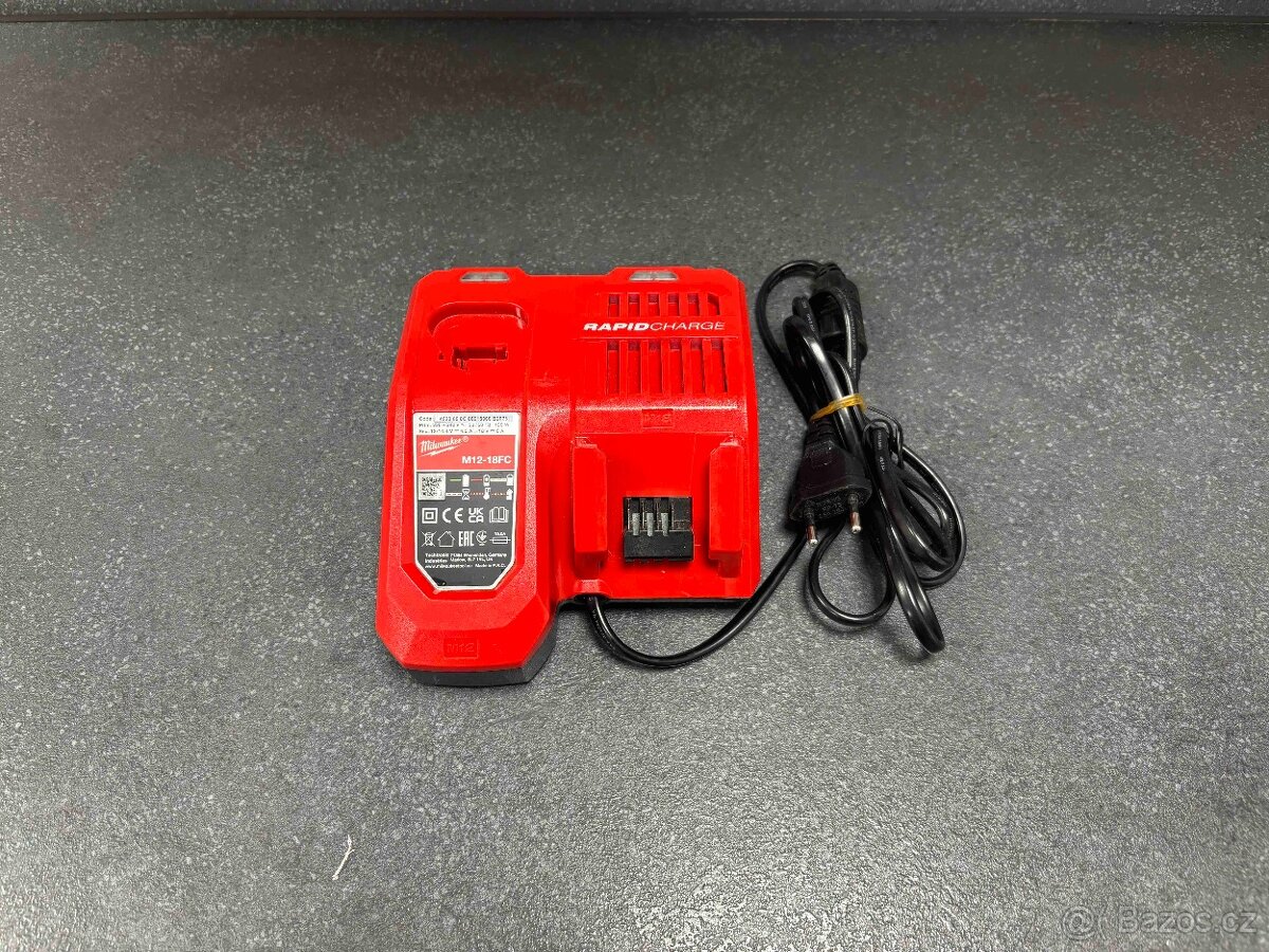 🔌 Aku nabíječka Milwaukee M12-18 FC RAPIDCHARGER – NOVÁ