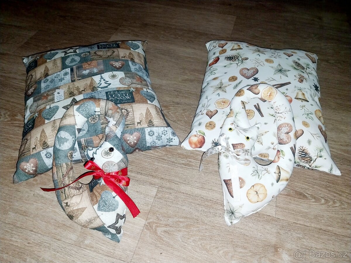 Vánoční dekorace plněné levandulí pro milovníky nejen kočiče