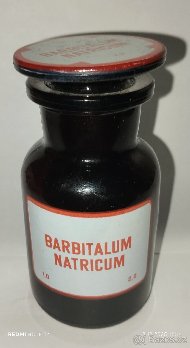 Barbitalum - Natrium...lékárenská lahev